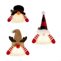 Illuminated Christmas Themed Plush Santa Snowman Deer Toy Easy