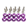 Accessaries Car Fasteners Engine Styling Fender M6 JDM Washer Zpaxo Purple