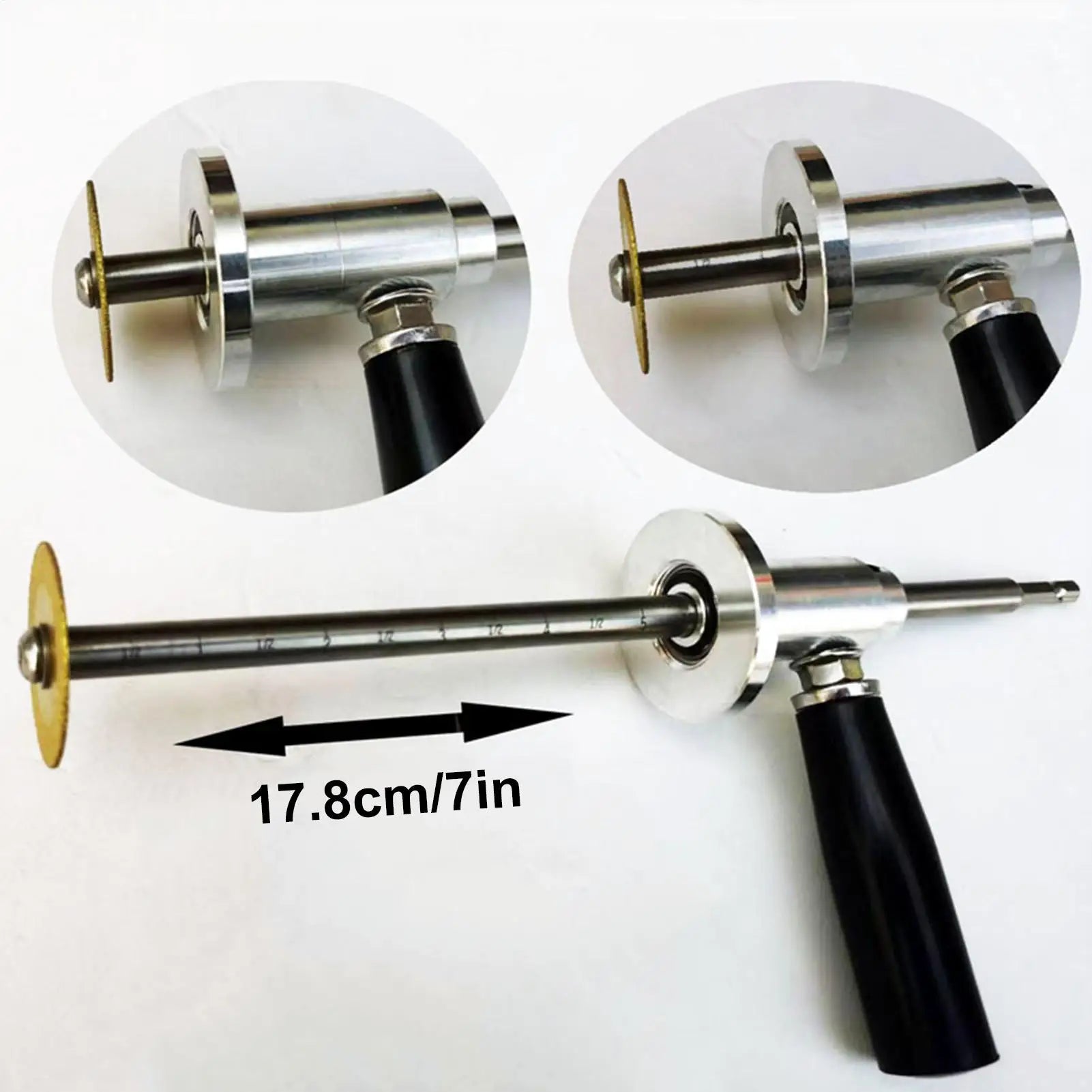 Internal PVC Pipe Cutter Adjustable PVC Pipe Inside Cutter Drill Attachment Anti-Slip Hose Cutting Tube Machine for Repair Zpaxo