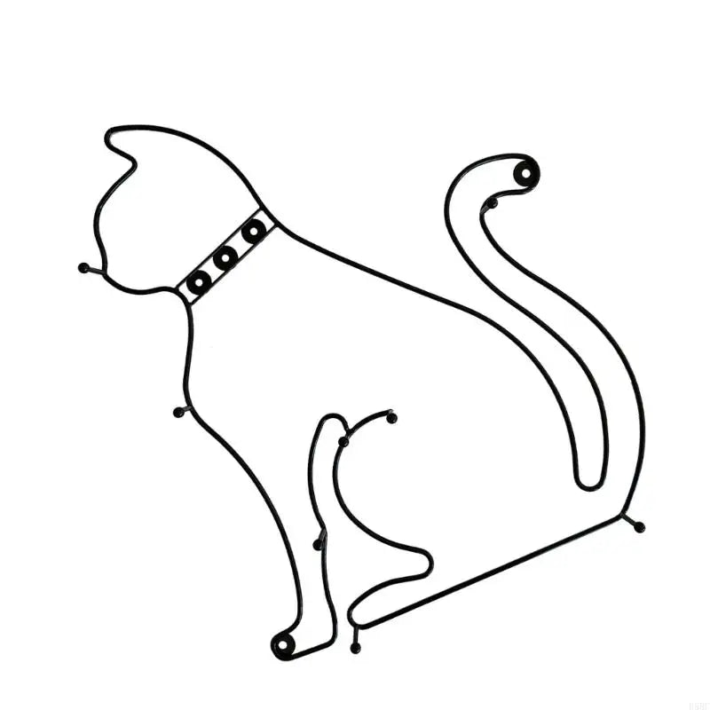 Wall Hook With Adorable Cats Cartoon Theme Minimalist Retro Decors For Kids Room Zpaxo