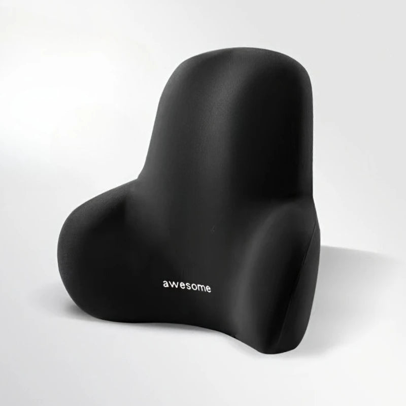 Seat Backrest Office Cushion Provides Back Support Long Sitting Zpaxo black