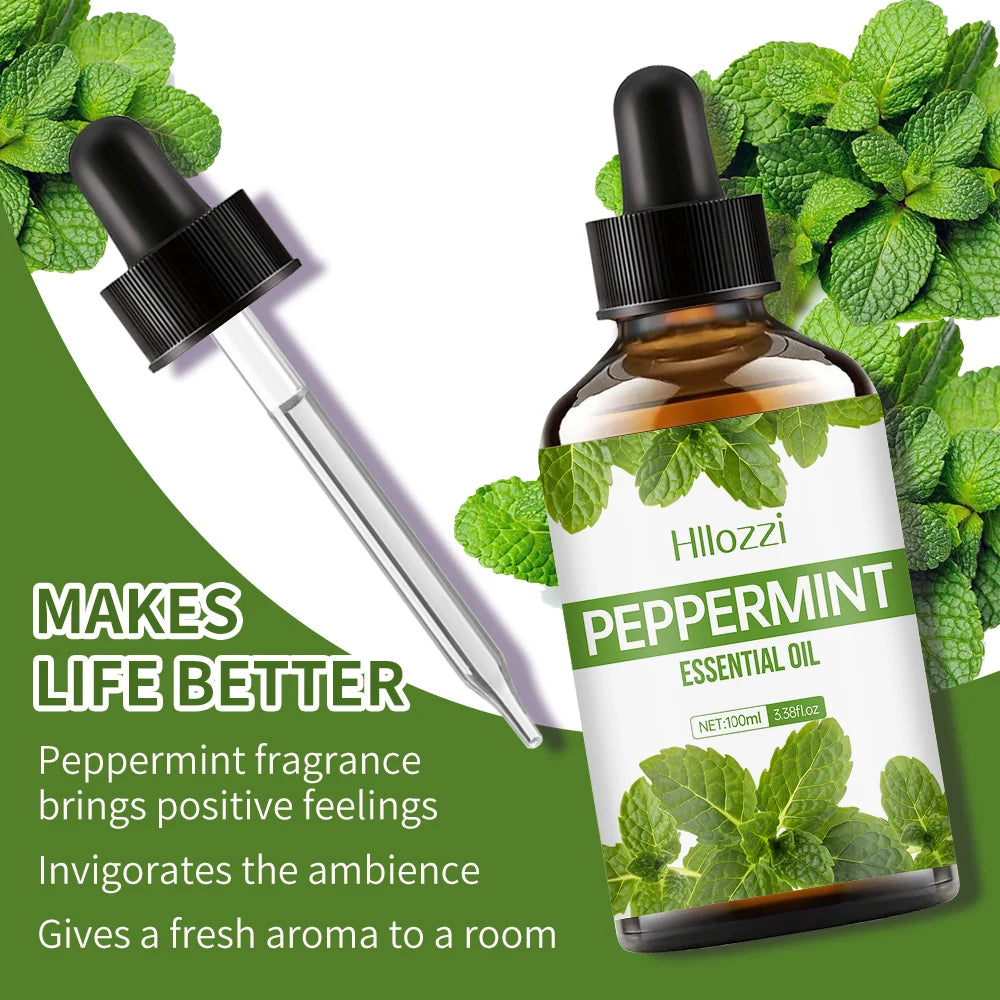 PEPPERMINT ESSENTIAL OIL High-quality Moisturizing Nourishing Massage Zpaxo