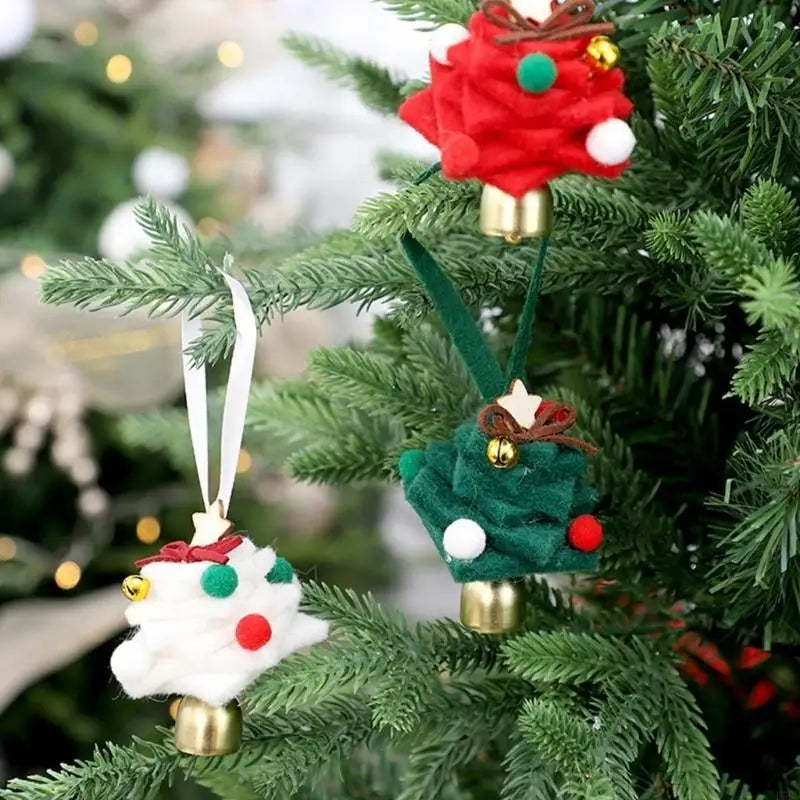 Tiny Felt Christmas Tree Ornament Miniature Hanging Decoration
