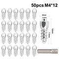 50-Pack Snow Tire Studs 4x9mm & 4x12mm – Stainless Steel Snow Tire Studs Zpaxo 50pcs M4-12