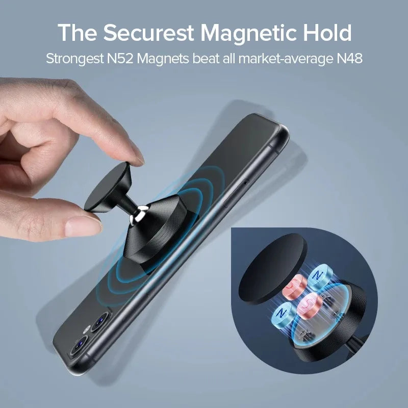 Magnetic Car Phone Holder Mobile Cell Phone Holder Stand Magnet Mount Bracket In Car For All Smartphones For iPhone 15 Samsung Zpaxo