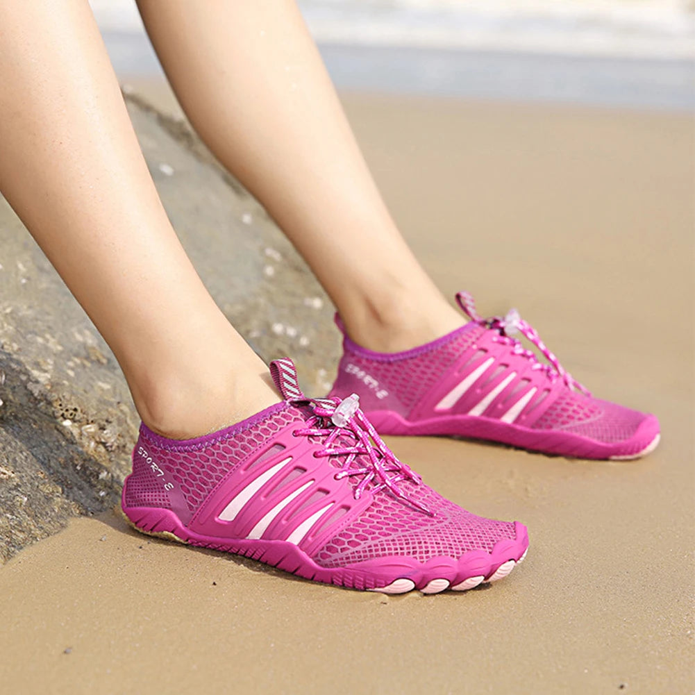 Barefoot Swim Beach Pool Aqua Sports Shoes Plus Size Quick Dry Wading Outdoor Upstream Sneakers for Lake Hiking Kayaking Surfing Zpaxo