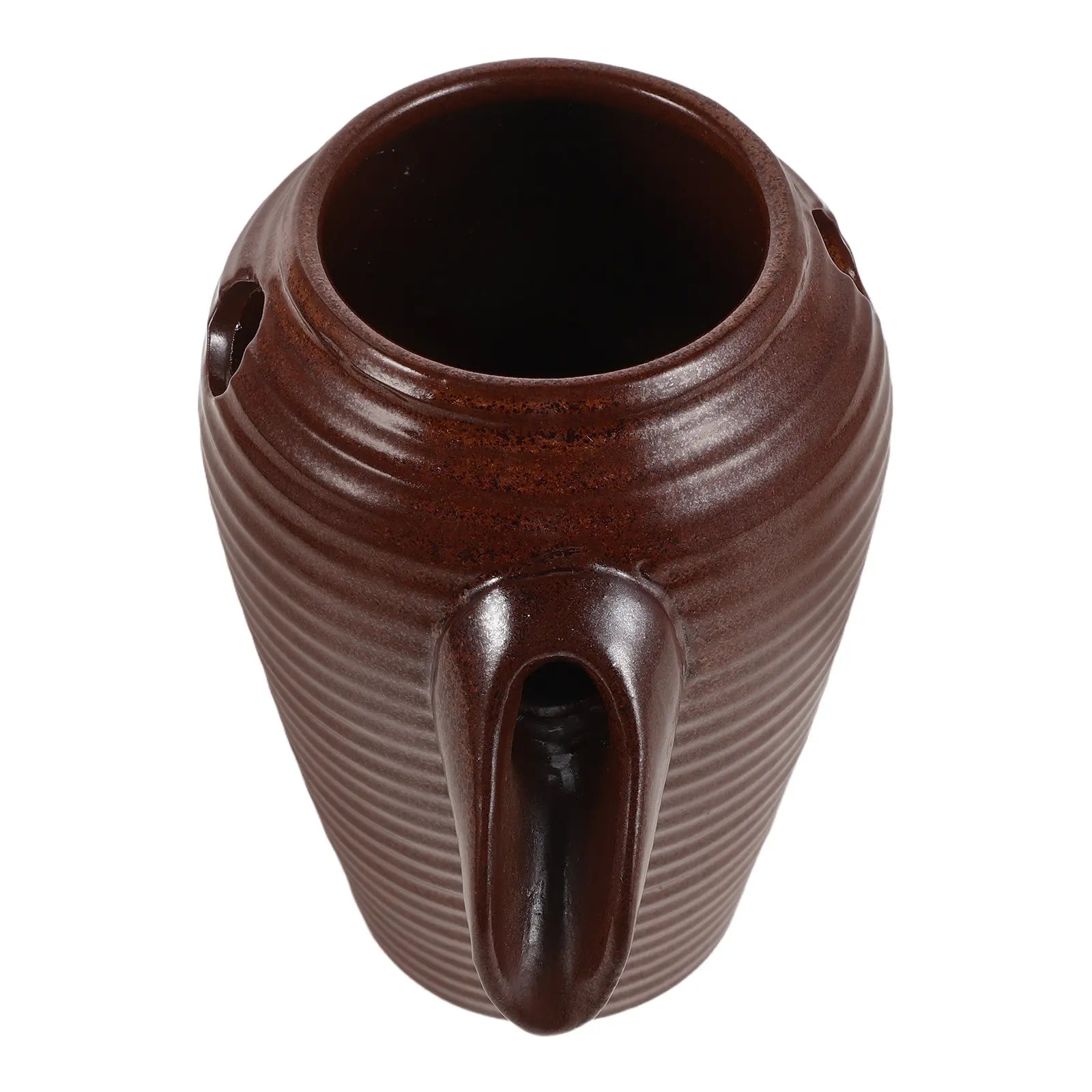 Ceramic Jar Water Fountain Spitter for Indoor Outdoor Use Circulating Waterfall Feature Garden Pond Aquarium Decor Zpaxo