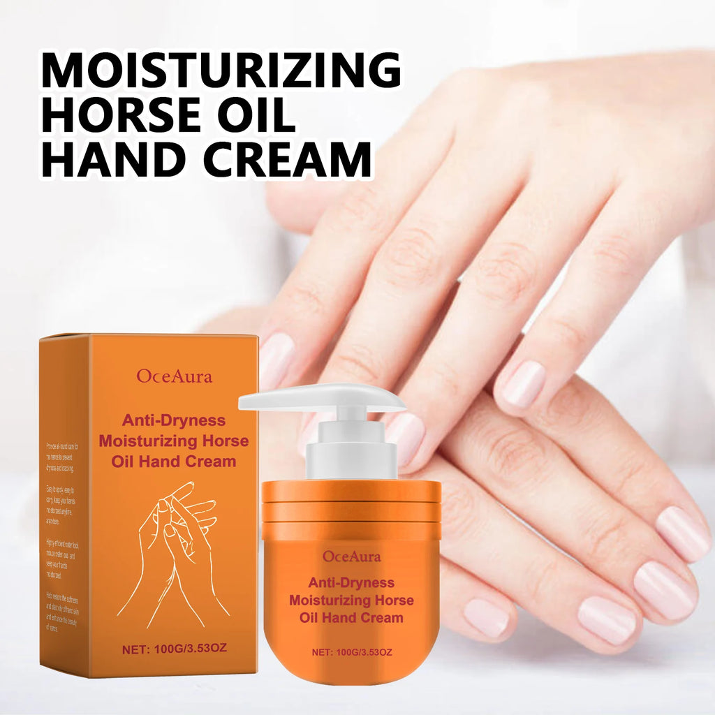 OceAura Horse Oil Hand Cream – Moisturizing Anti-Crack 100g Horse Oil Hand Cream Zpaxo