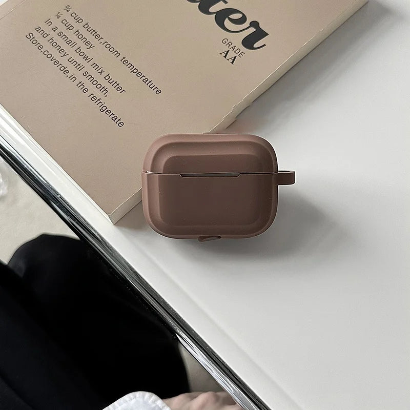Simple Silicone Earphone Case Anti-loss Strap Apple Airpods 4 3 2 1