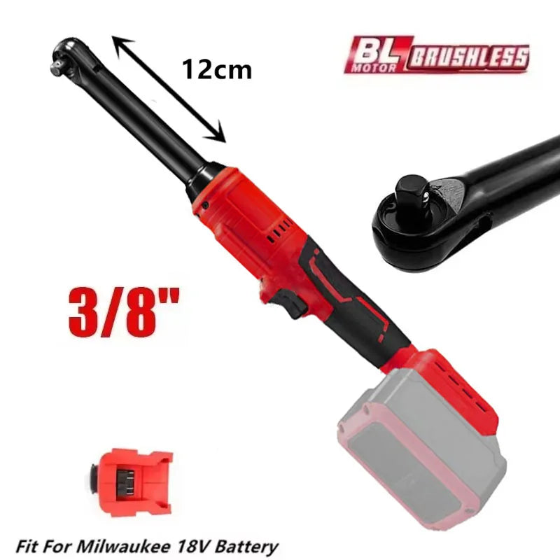 Milwaukee 18V Battery Brushless Ratchet Wrench 600NM Extended Long