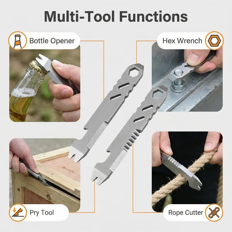 Mini EDC Pry Bar – Hex Wrench & Bottle Opener Bike Tool