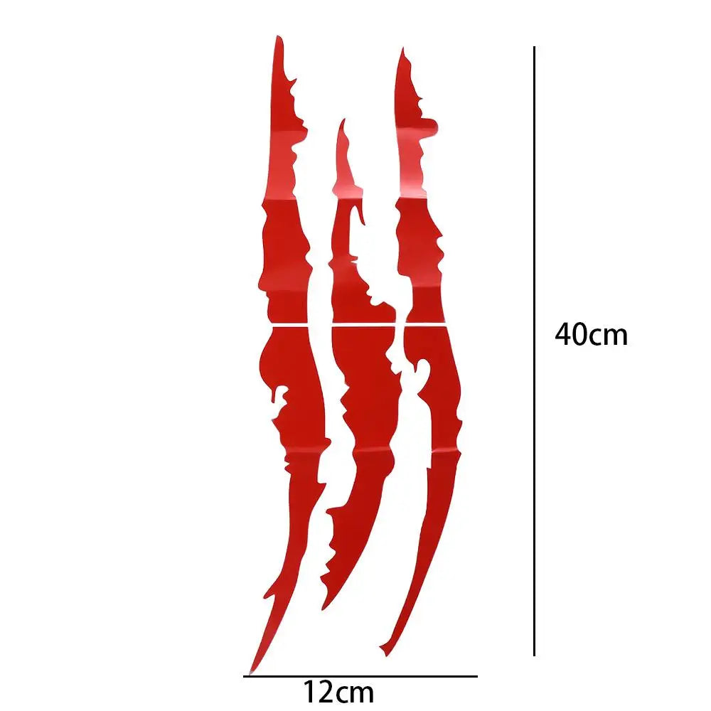 Raptor Scratches Sticker Claw Marks Car Hood Light Decorative Zpaxo