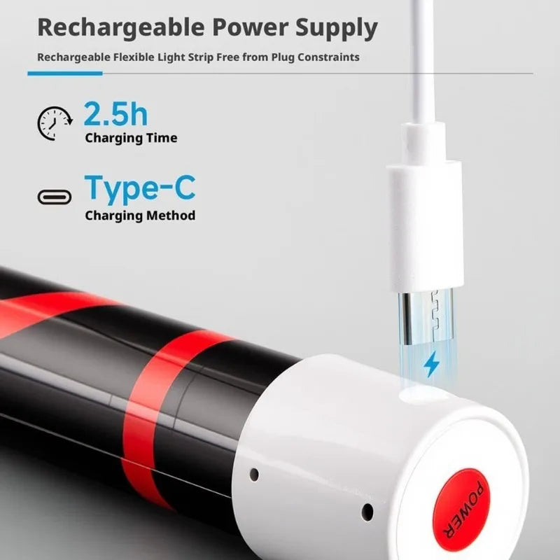 Flexible LED Work Light 800lm USB-C Rechargeable | Zpaxo
