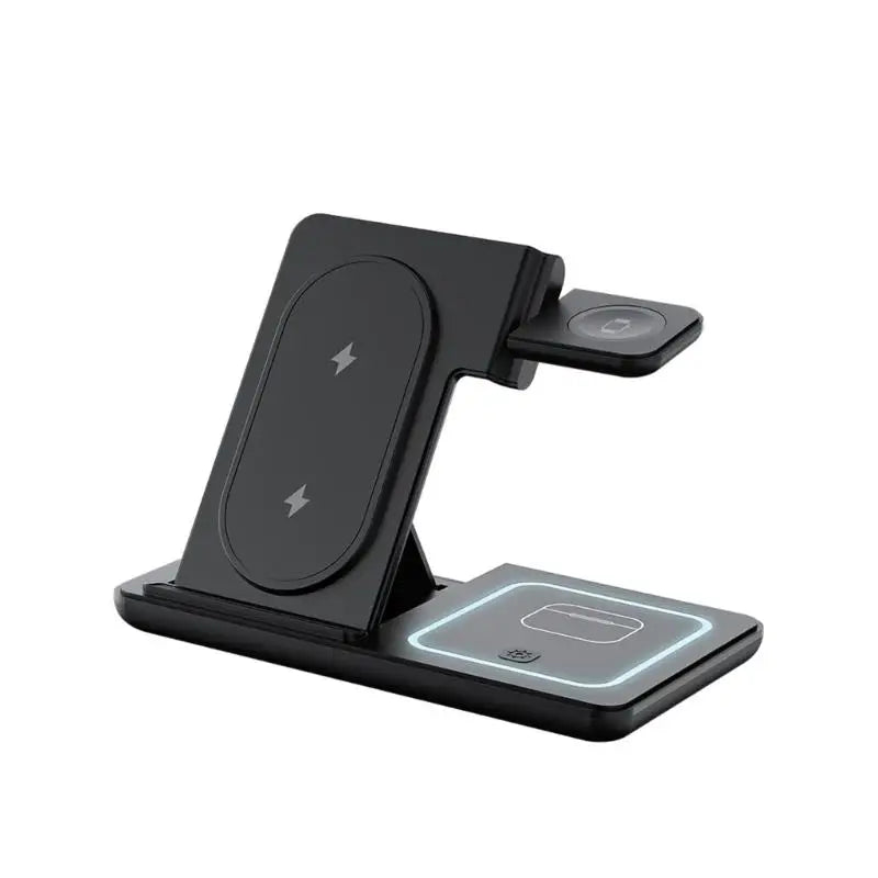 Y1UB 1 Wireless Charging Desk Stand Space Saving S24 S23 Watch Zpaxo Black CN