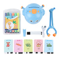 Self Drawing Robot for Kids Interactive Educational Self Drawing Robot Art Artist Painting Learning Toy Zpaxo Blue
