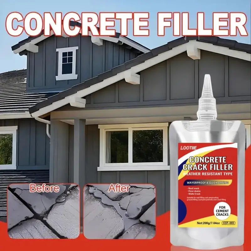 Quick-drying self-leveling concrete repair adhesive | joint sealant for wall/roof/floor Leakproof material outdoor tiles Zpaxo