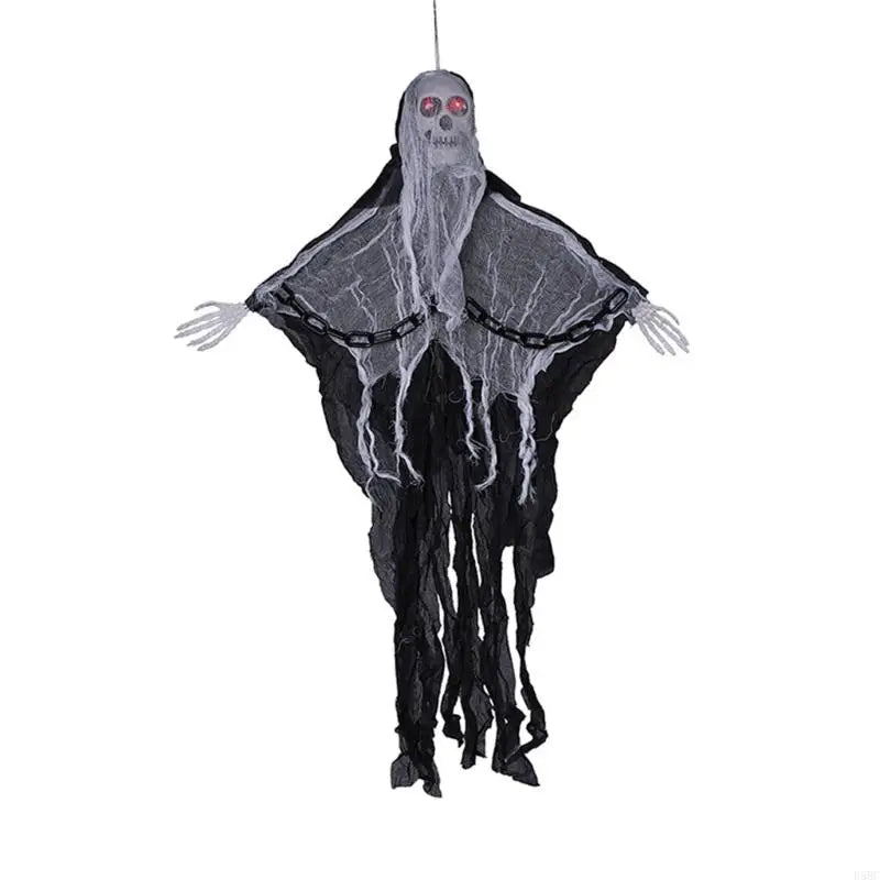 Halloween Hanging Ghos Iron Chain Glowing Skull Decoration