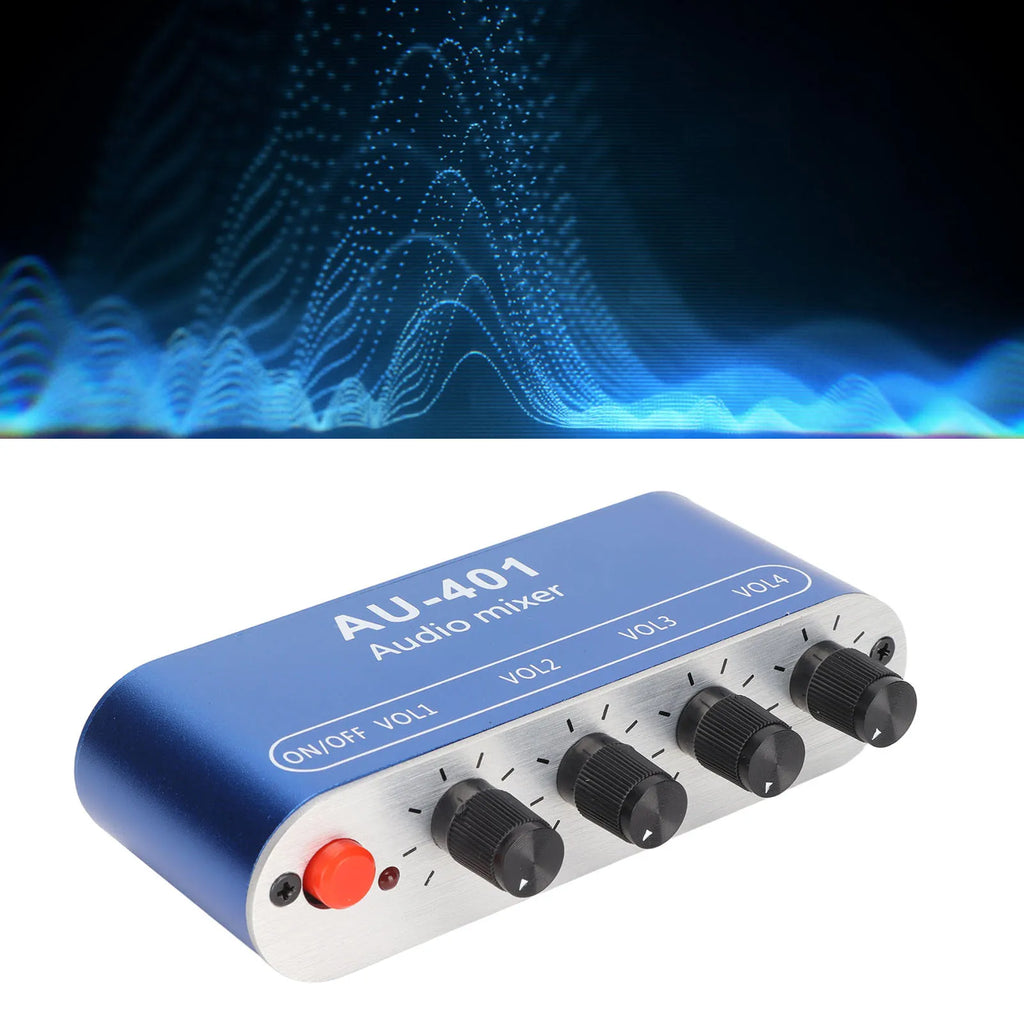 Mini Stereo Mixer 1 Out Volume Adjustment Sound Selector Amplifier
