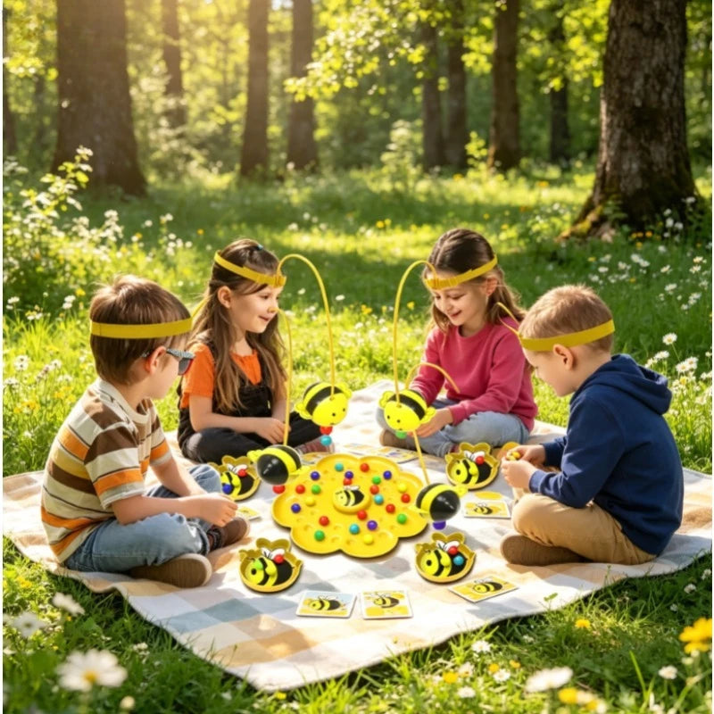 Little Bumblebee Multifunctional Board Game Puzzle Fishing Toys