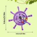 Parakeet Spinner Toy Colorful Rotating Wheel Rattle Cage Parrot Chew