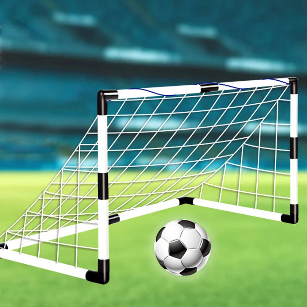 Mini Football Goal with Pump & Ball Football Goal Sports Toy Indoor Outdoor Kids Soccer Goal Football Sport Accessories Zpaxo