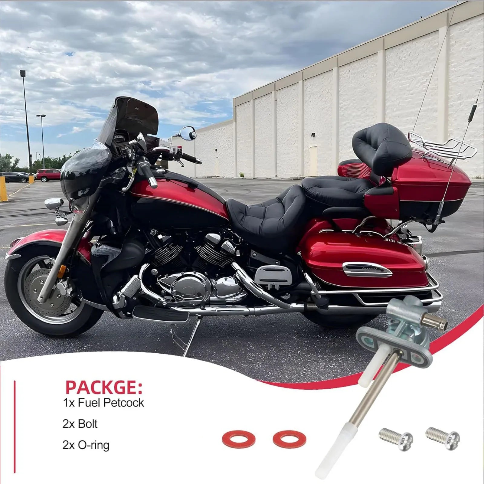 4WM-24500-10-00 Fuel Petcock Valve Replacement Parts Yamaha V Star