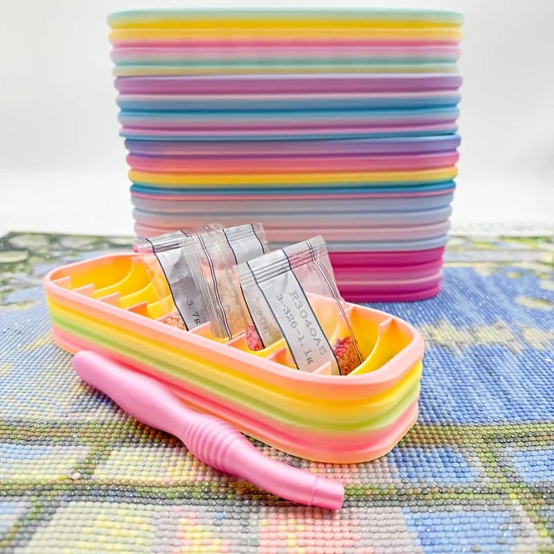 10-Hole Diamond Painting Storage Organizer Box Includes Pen Bags