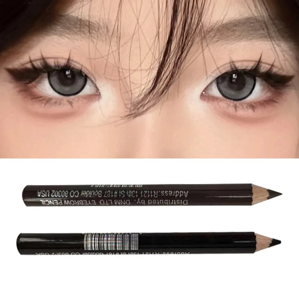 1/2Pcs Black Brown Eyebrow Pencil Waterproof Microblading Eyeliner Pen Tint Tattoo Makeup Long Lasting Quick Draw Eyelash Makeup Zpaxo