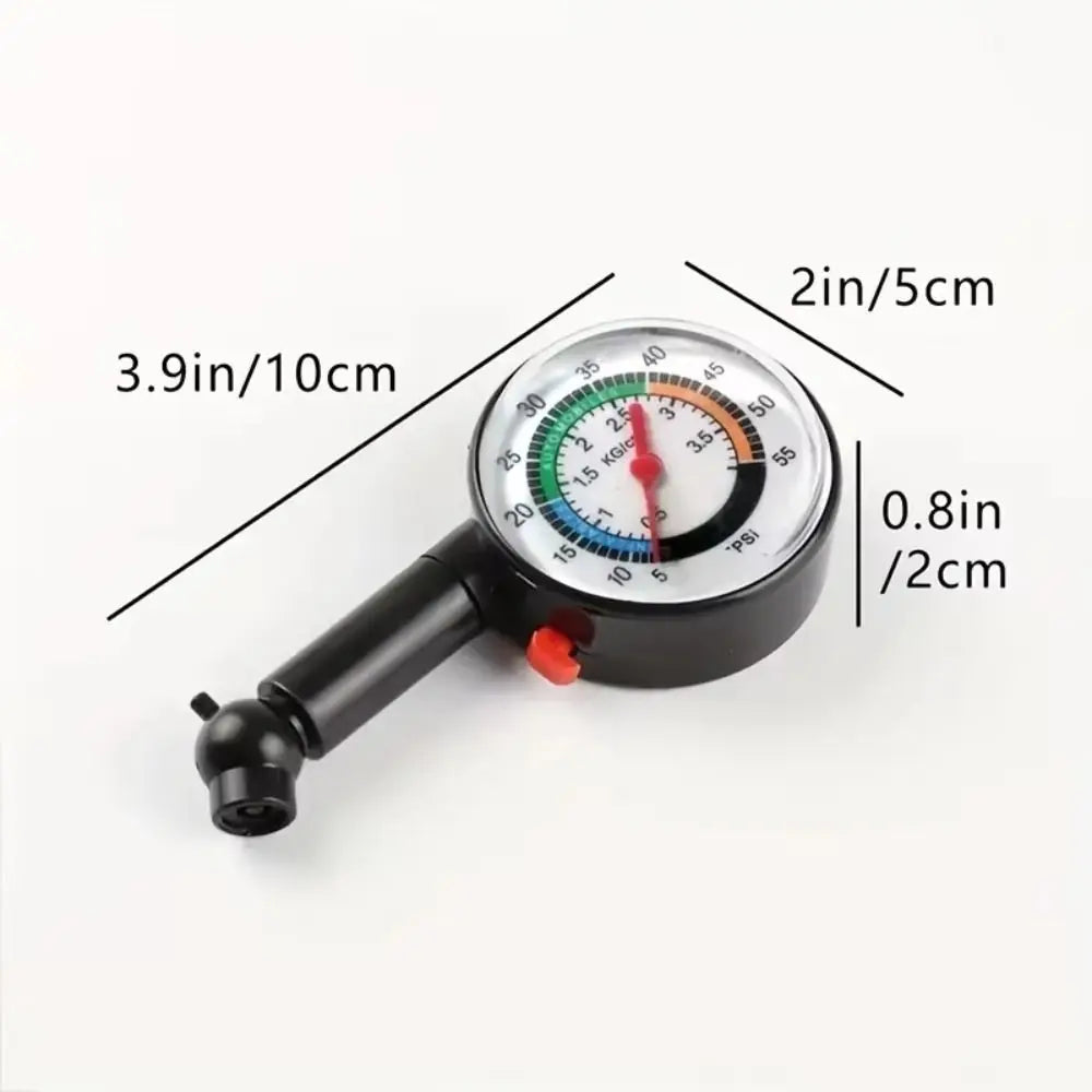 Analog Gauge Tire Pressure Dial Meter Precision Auto Inflation Zpaxo