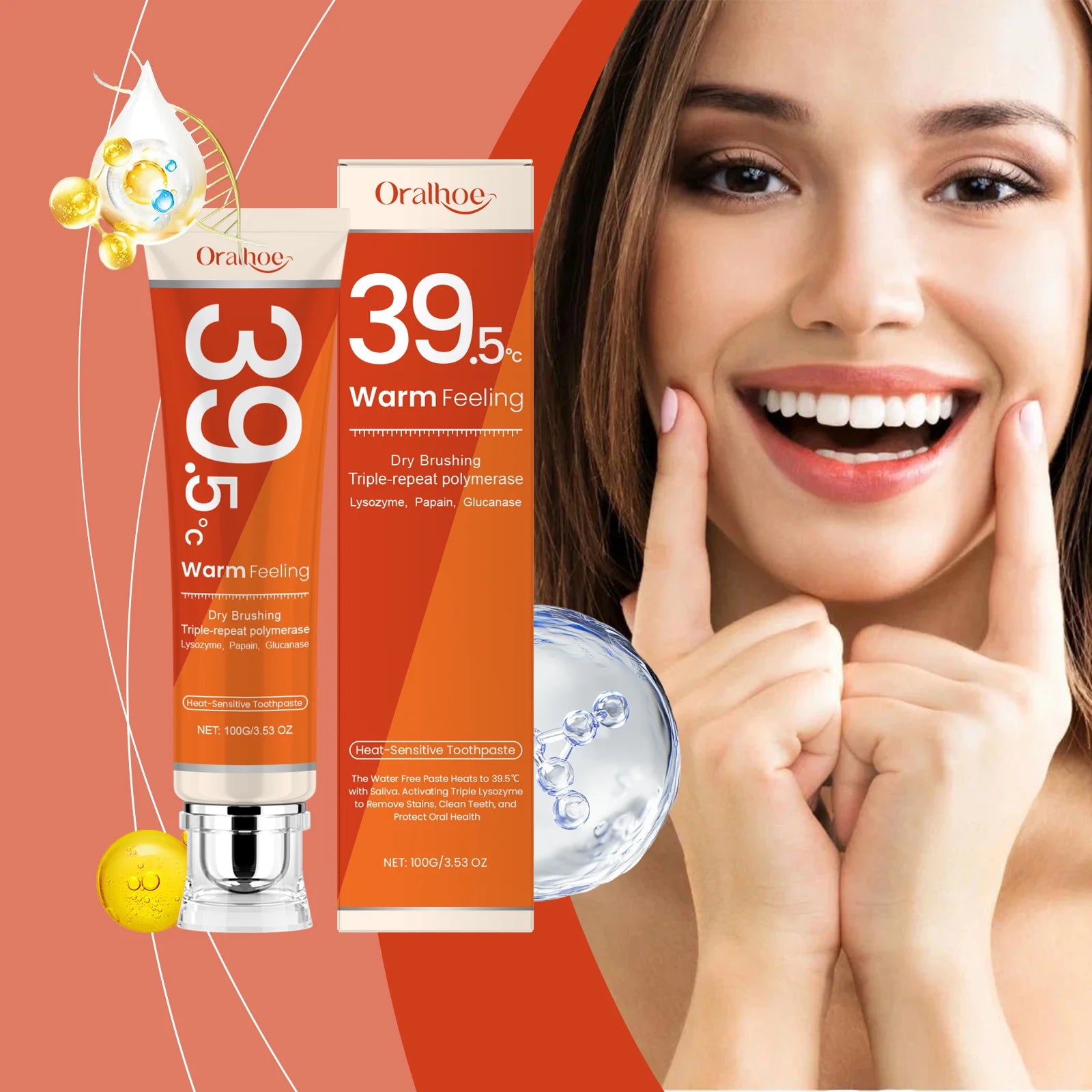 Heat-Sensitive Toothpaste Removes Stains,Plaque Removal,Inhibits Calculus,Refreshes Breath,Whitens,Protects Enamel,Oral Care Zpaxo