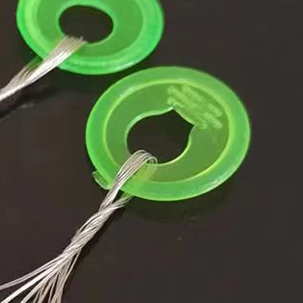 10sets Oval Stopper Connector Line Elasticity Fishing Float