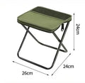 Creative Outdoor Backpack Folding Pencil Case Stool Portable and Easy Camping Equipment Shoulder Bag Stool Sports Folding Chair Zpaxo green S