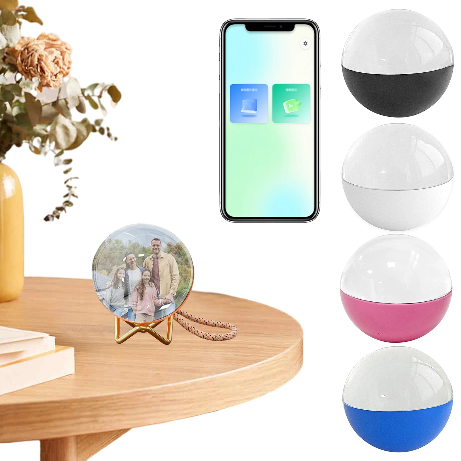 Crystal Ball Video Player Sound 3D Sphere Digital Display Unique