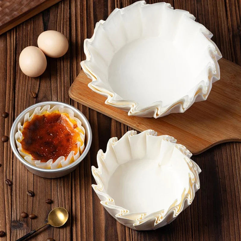 50Pcs 3.5/4/5/6/8inch Muffin Cake Mold Paper Cup Foldless Cupcake Liner Baking Cup For Wedding Party Oilproof Cake Wrap Zpaxo