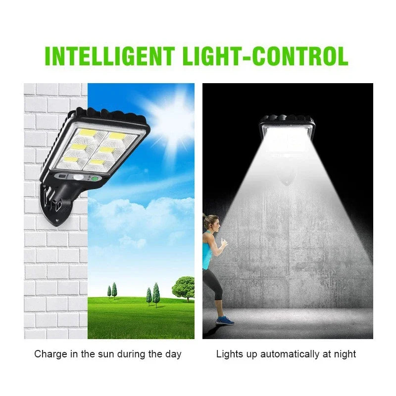 72 COB Solar Motion Sensor Outdoor Wall Light – IP65