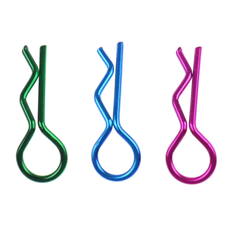 10pcs Stainless Steel Body Clips R Pin Shell for Redcat HSP 1/10 RC Car Parts Zpaxo