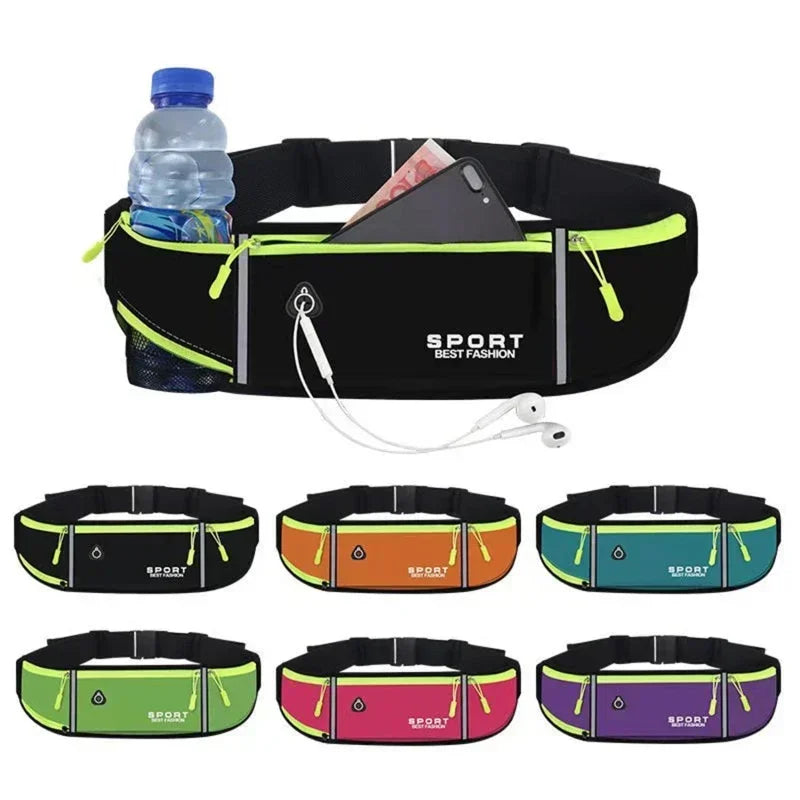 Reflective Sports Waist Bag – Running & Cycling Belt Pouch