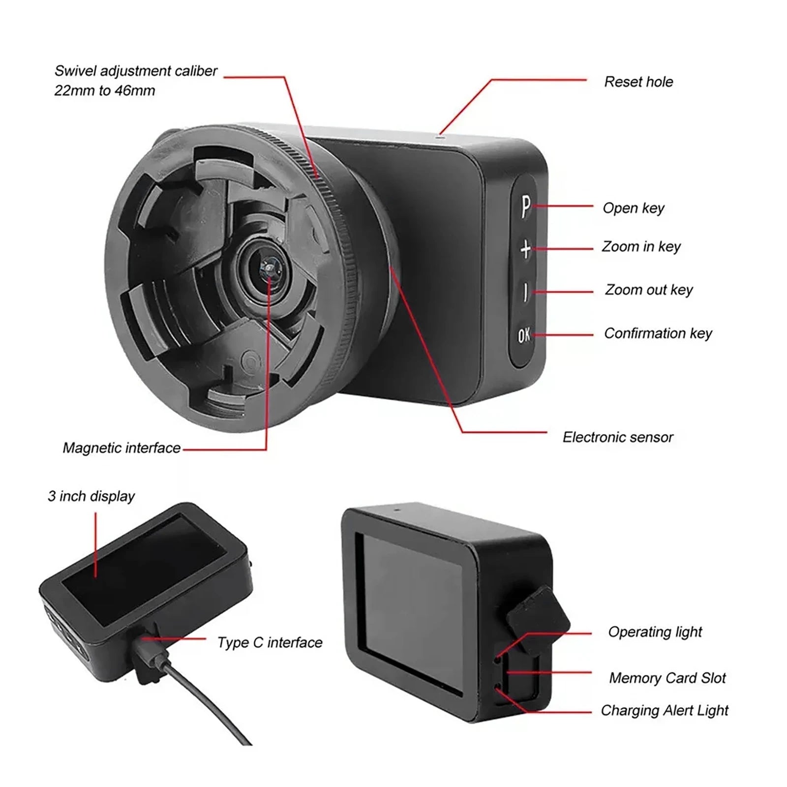 Telescope Eyepiece Camera Astronomy 4K Display Electronic