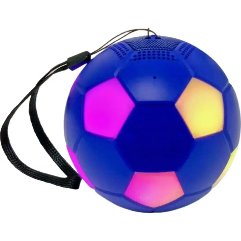 Football-Shaped RGB Bluetooth Speaker – 360° Surround Sound Portable Bluetooth Speaker Zpaxo blue