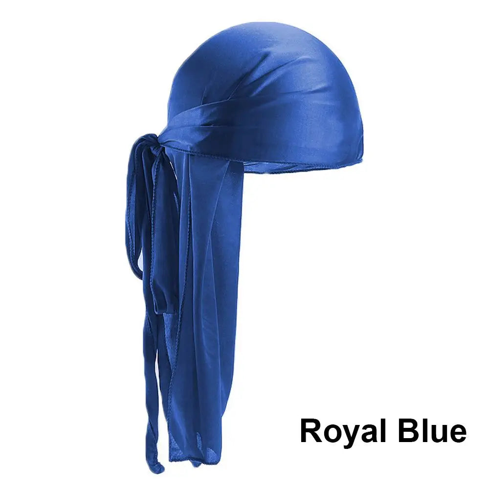 Fashion Adjustable Pre-tied Headwrap Chemo Cap Pirate Hat Bandana Zpaxo royal blue