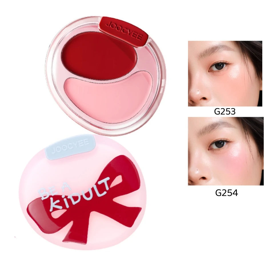 JOOCYEE Dual Blush Cream Duo HIGHLIGHTER Long-lasting Natural-looking Zpaxo