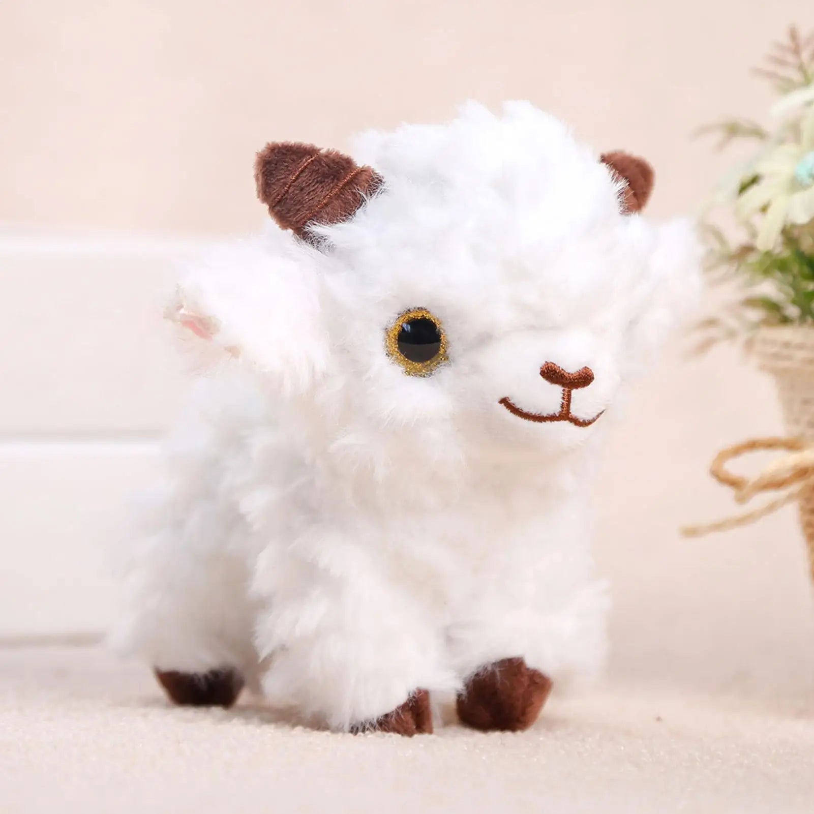 Lamb Keychain Kawaii Soft Plush Purse Charm Plush Animal Keyring For Men Women Kids Girls Boys Adults Birthday Holiday Wallet Zpaxo