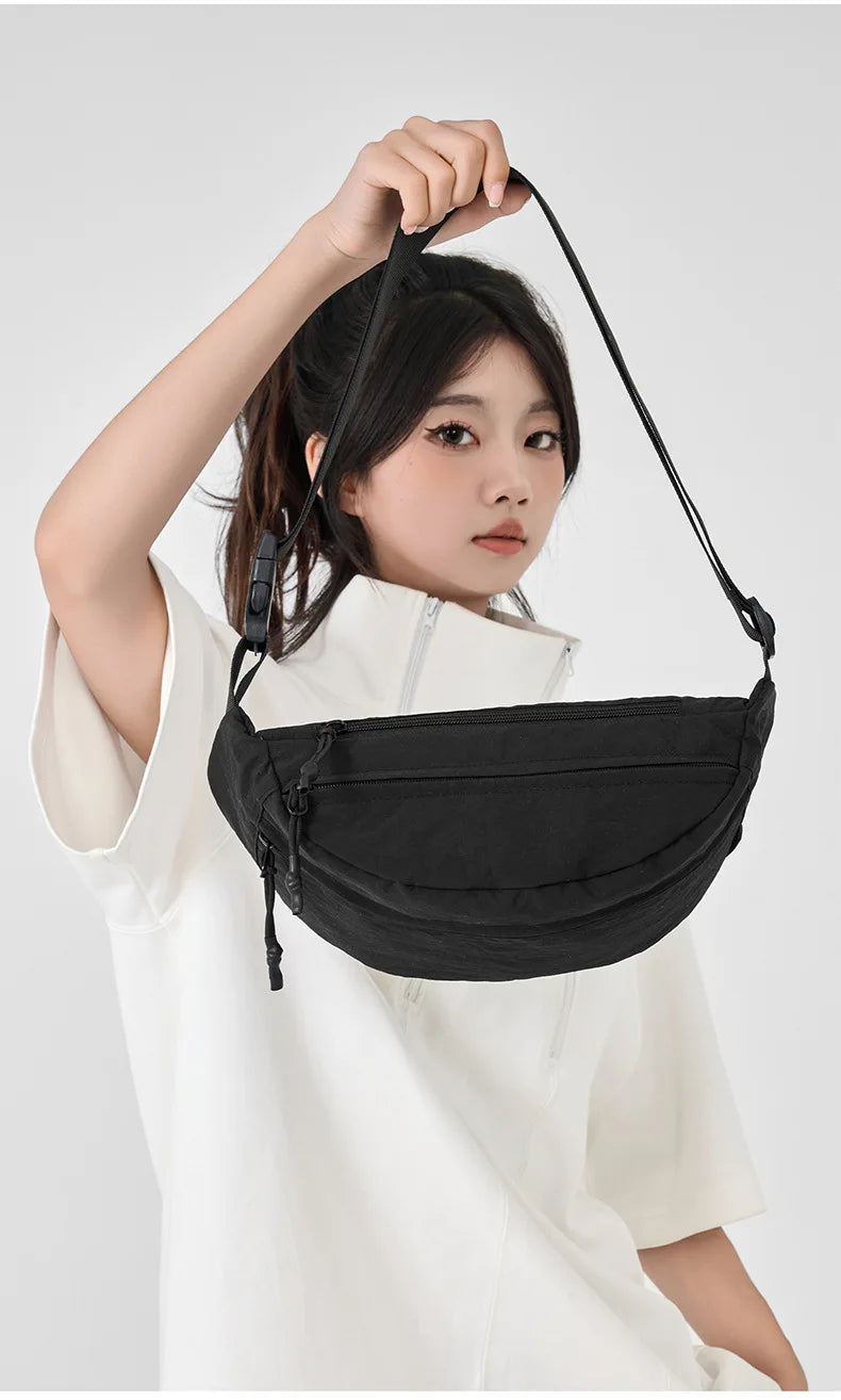 Minimalist chest bag women's bag niche design summer lightweight and versatile shoulder bag trendy and stylish waist bag Zpaxo