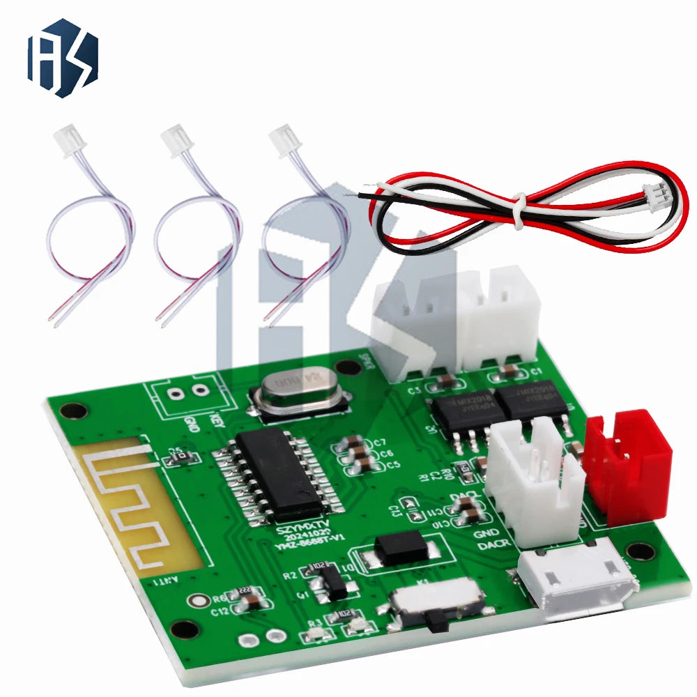 Bluetooth 5 3 TWS Stereo Amplifier Module 5W+5W 7V 5V Micro USB Mini Zpaxo