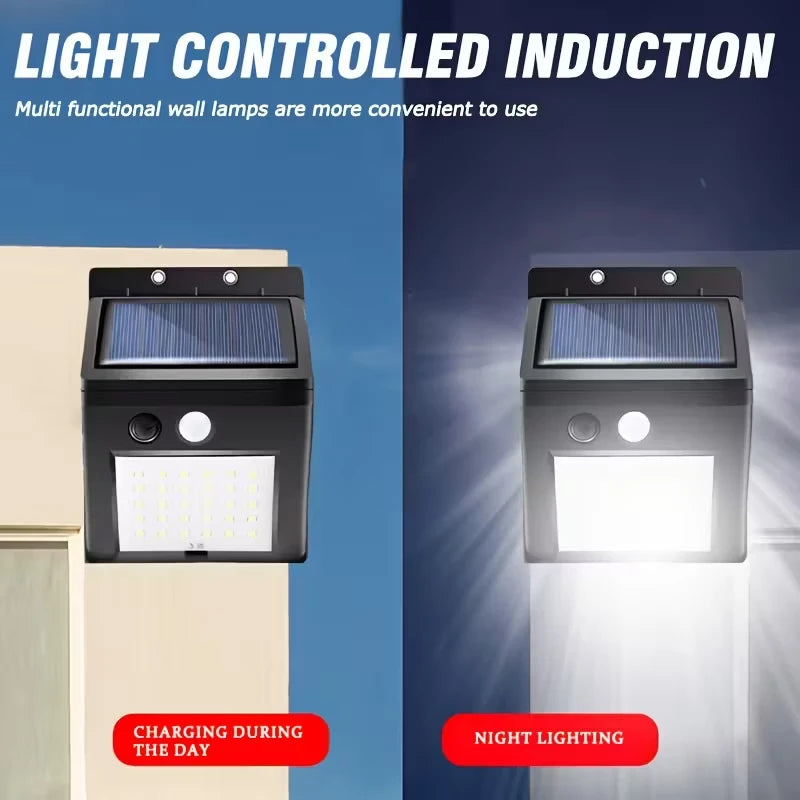 20 30 48LED Solar Lights Outdoor 3 Mode Waterproof Motion Sensor Zpaxo