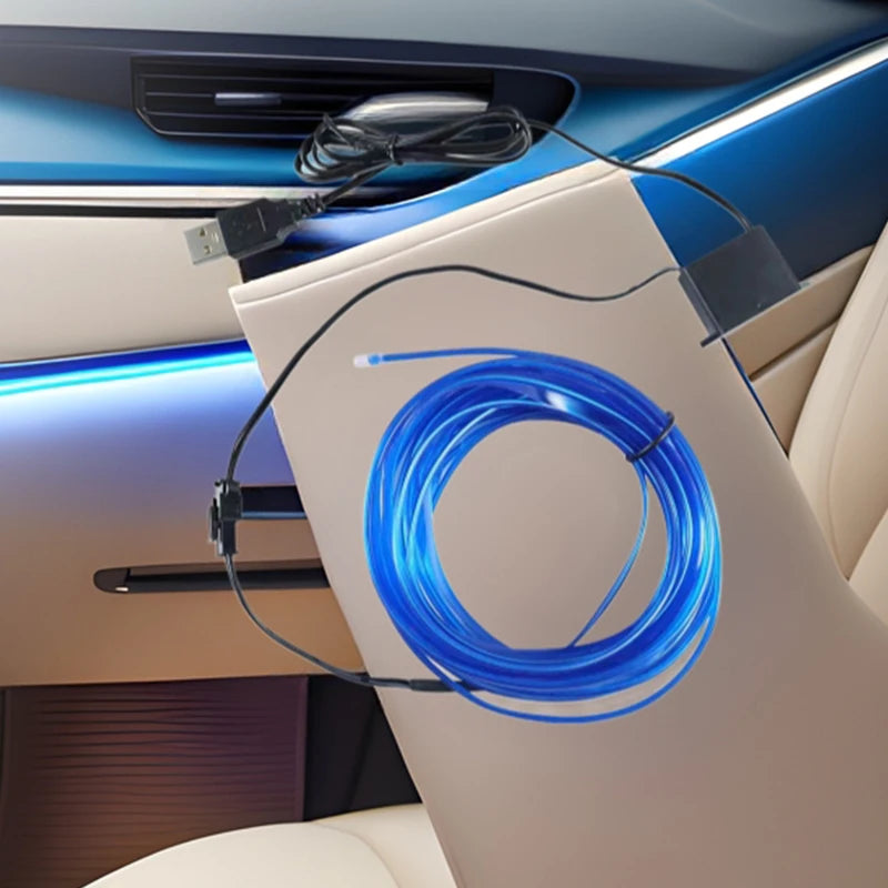 RGB Car Interior Fiber Optic LED Ambient Light Strip – USB