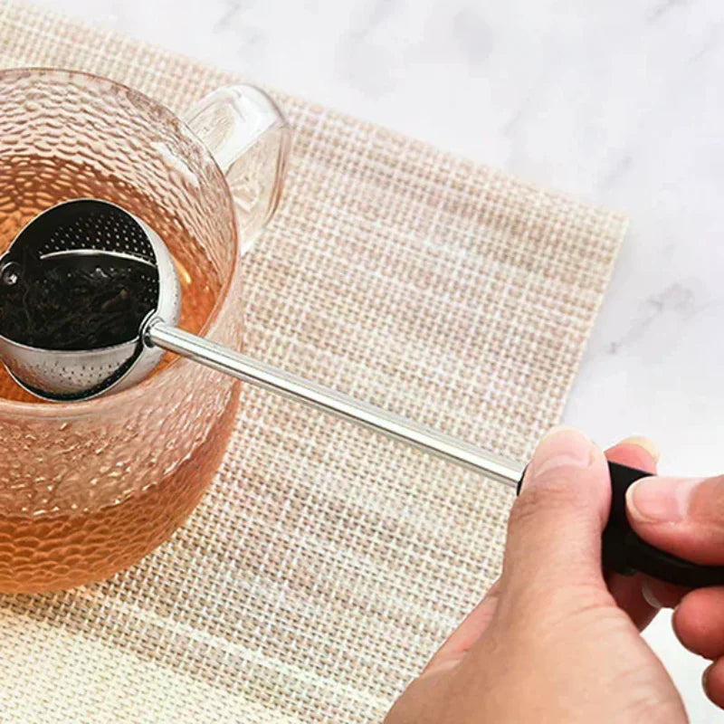 Portable Outdoor 304 Stainless Steel Rotating Tea Infuser With Tea Ball, Tea Strainer, And Filter Mesh; Coffee Grounds Filter Zpaxo
