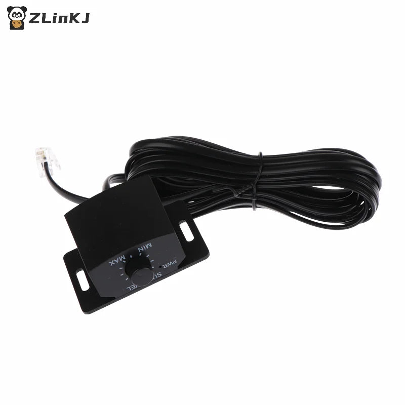 ▶1Pcs Car Sound Simple Connection Amplifier Volumes Adjust Knob Set With Long Cable General Remote Bass Controller Zpaxo