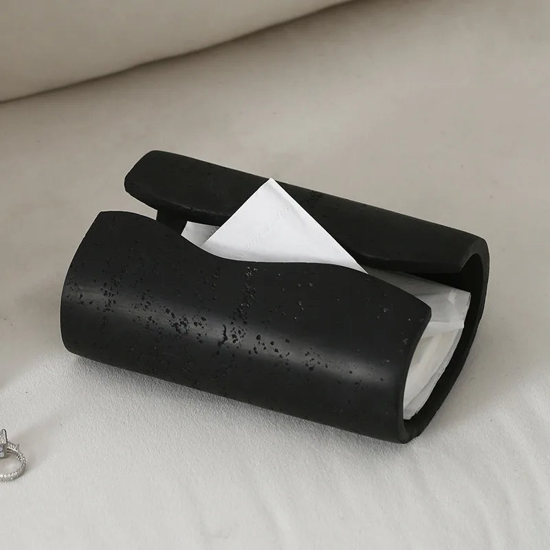 Resin Stone Imitation Tissue Box – Modern Home & Bath Decor
