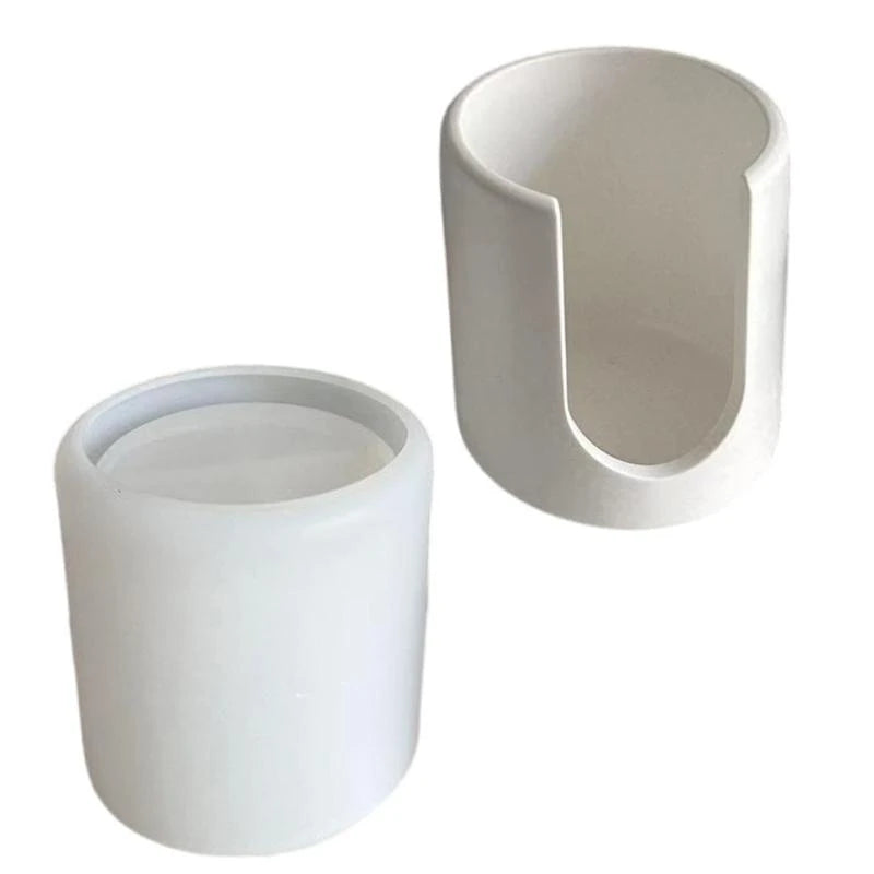 Cylinder Silicone Molds Holder Epoxy Resin Decoration